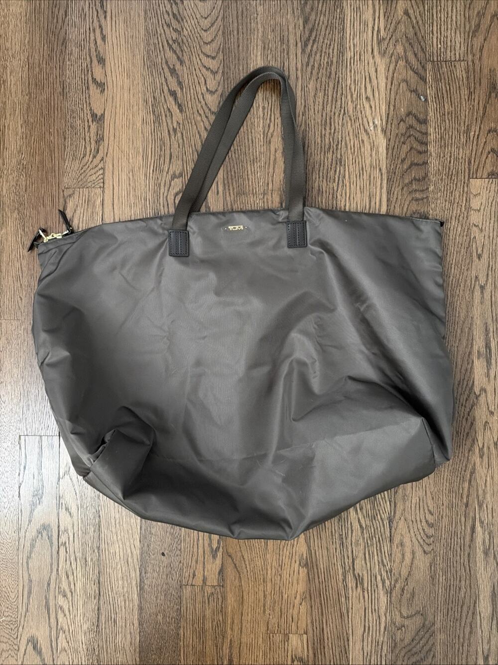 TUMI Voyageur Just In Case Tote - Brown W/Gold Tone Hardware